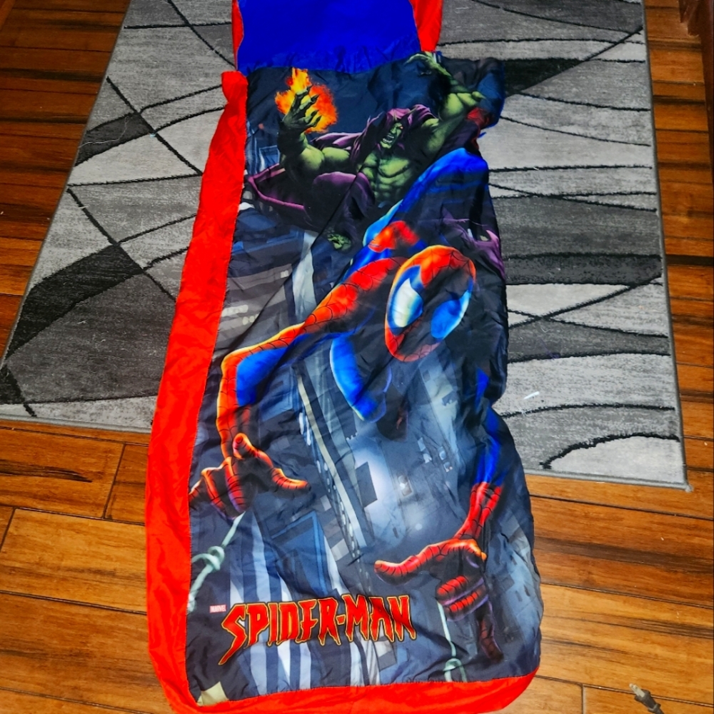 Spiderman sleeping bag